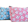 IDENTical Teeth Print Travel Pouch With Zipper